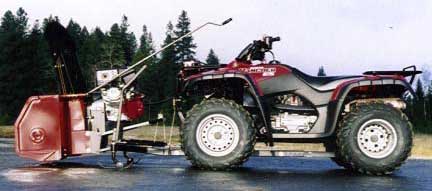 Honda four wheeler snow blower #4