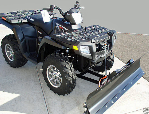 atv snow plow winch lift